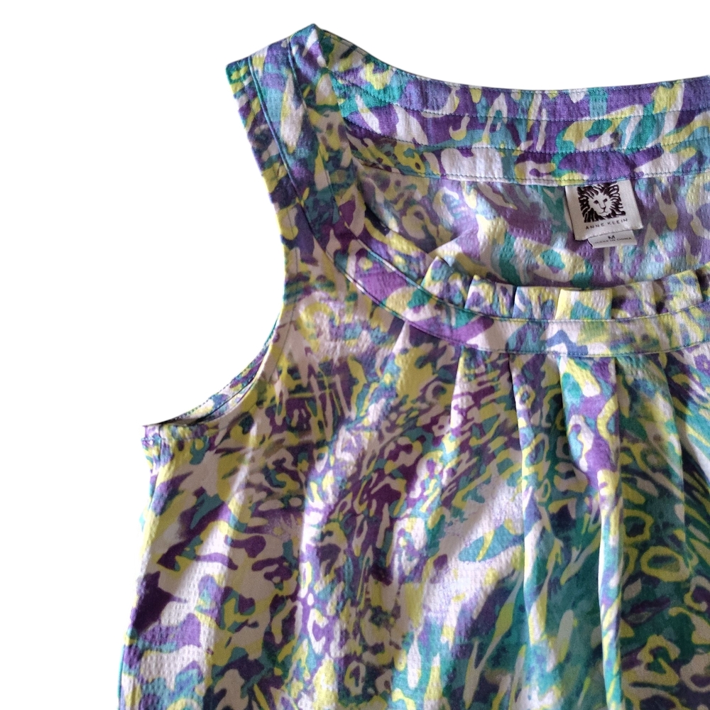 Anne Klein Multicolor Sleeveless‎ Blouse - Picture 3 of 9